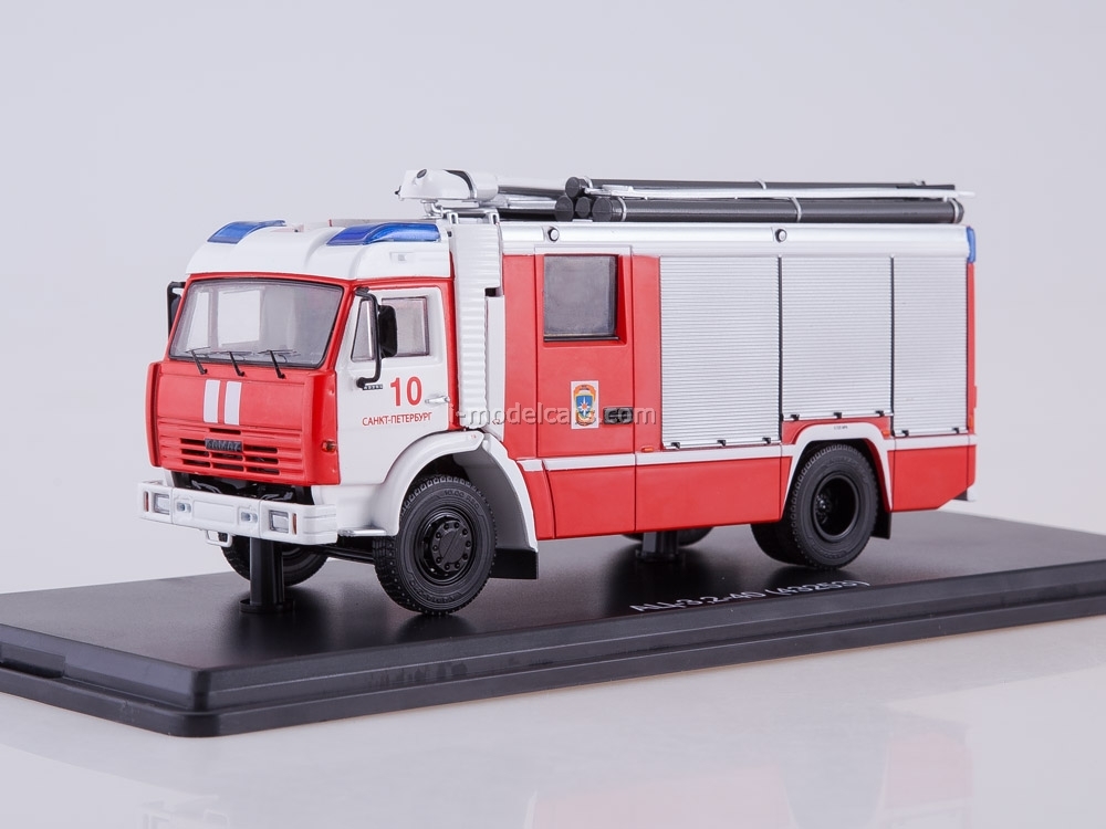 KAMAZ-43253 AC-3,2-40 St. Petersburg fire engine 1:43 Start Scale