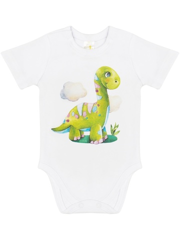 Боди с коротким рукавом "Динозаврик"