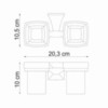 WasserKRAFT Wern K-2528D Подстаканник двойной