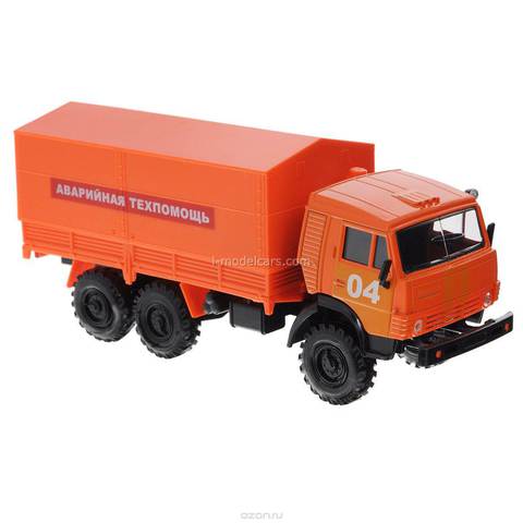 KAMAZ-4310 Emergency Technical Assistance orange 1:43 Technopark