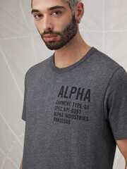 Футболка Alpha Industries Alpha Graphic Tee Dark Charcoal (Темно-Серая)