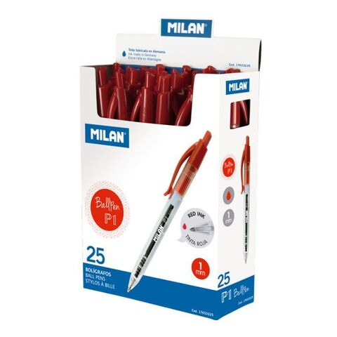 Qələm \ Ручка \Box of 25 p1 red ball pens 1mm tıp