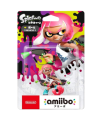 Фигурка Amiibo - Инклинг-девочка (неоново розовая) - Splatoon2 Коллекция