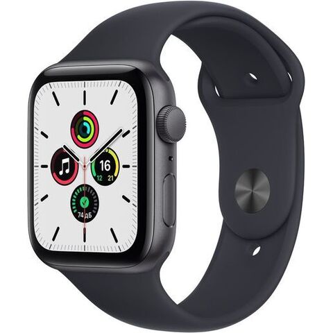 Часы Apple Watch SE 44mm Space Grey Aluminium Case with Midnight Sport Band