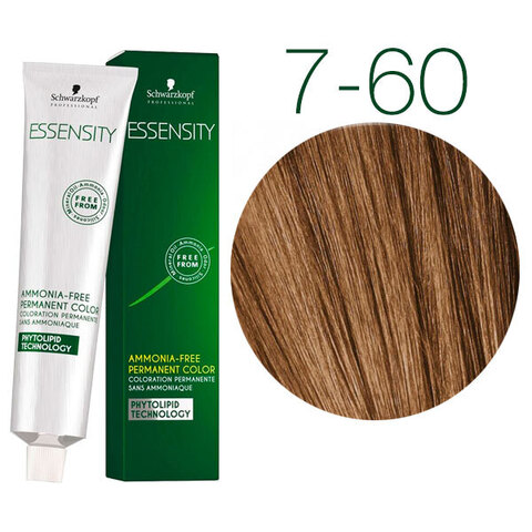 Schwarzkopf Professional Essensity 7-60 (Средний русый шоколадный натуральный) - Безаммиачный краситель для волос