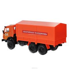 KAMAZ-4310 Emergency Technical Assistance orange 1:43 Technopark