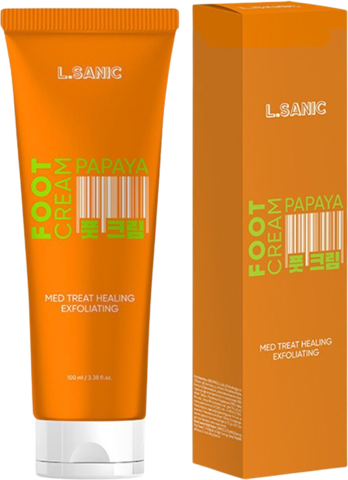 Lsanic Foot Пилинг-крем для ног с экстрактом папайи, Papaya Extract  L.Sanic