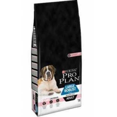 18 кг. PURINA PRO PLAN Сухой корм для взрослых собак крупных пород с лососем  Large Adult Sensitive Skin с комплексом OPTIDERMA