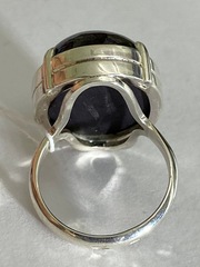 Корунд Зв (серебряный кольцо)