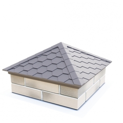 Колпак для забора EVEREST Бежевый (2 х 2)