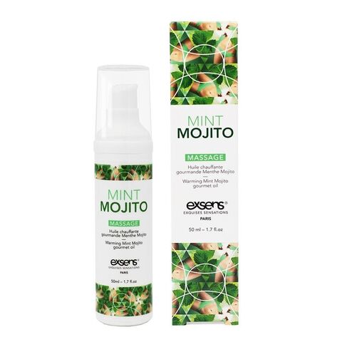 Разогревающее массажное масло с ароматом мохито Gourmet Mint Mojito - 50 мл. - Exsens D882096