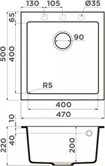 Мойка Omoikiri Bosen 47A-WH белый