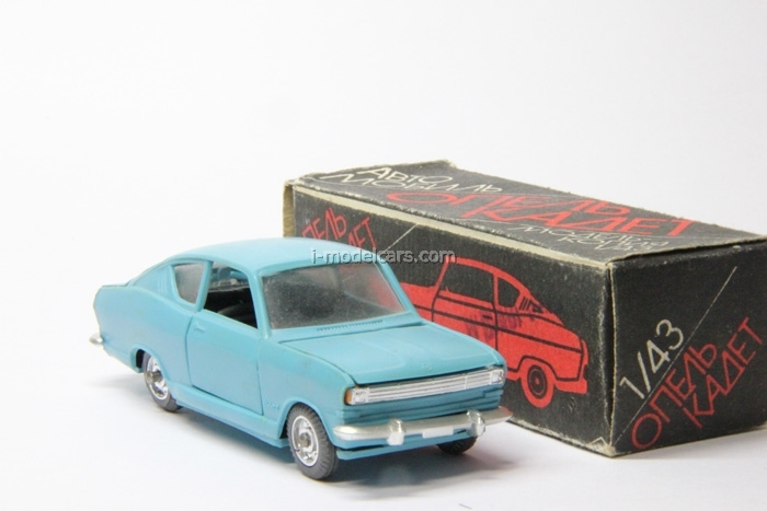 Miniature OPEL Kadett B Rallye 1967 Bleu et Noir WHITEBOX WBXWB124106