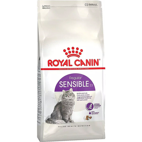 Сухой корм Royal Canin Sensible 33 400 г для взрослых кошек с чувствительным пищеварением