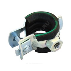 Хомут крепежный сталь оц с резиновой прокладкой Дн 23-27 (3/4") М8 б/к Optimal Junior Mupro 136103