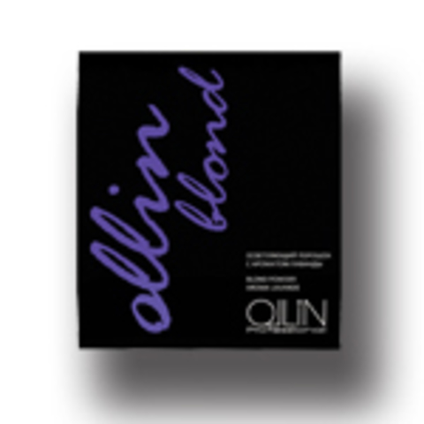 OLLIN blond осветляющий порошок с ароматом лаванды 30г саше/ blond powder aroma lavande