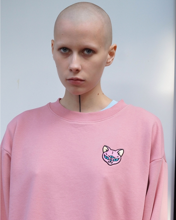 pink cat sweatshirt