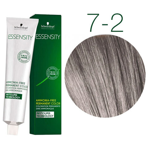 Schwarzkopf Professional Essensity 7-2 (Средний русый пепельный) - Безаммиачный краситель для волос