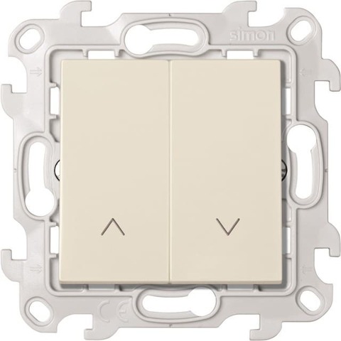 Выключатель управления жалюзи/рольставни 10A 250В~. Цвет Слоновая кость. Simon 24 Harmonie. 2410331-031