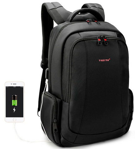 Картинка рюкзак для ноутбука Tigernu T-B3143U Черный - 1