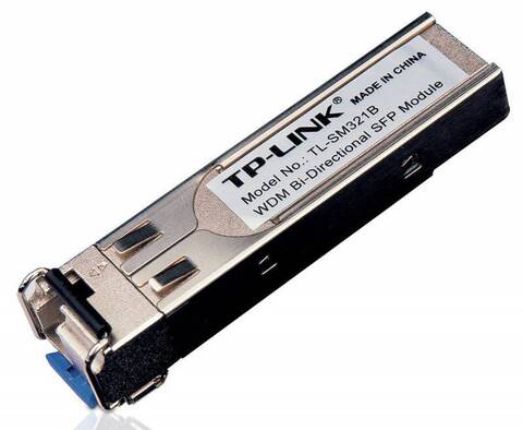 TP-Link SM321B, 1000Base-BX WDM двунаправленный SFP-модуль, разъём LC, TX:1310нм/RX:1550нм, одномодовый, 20км