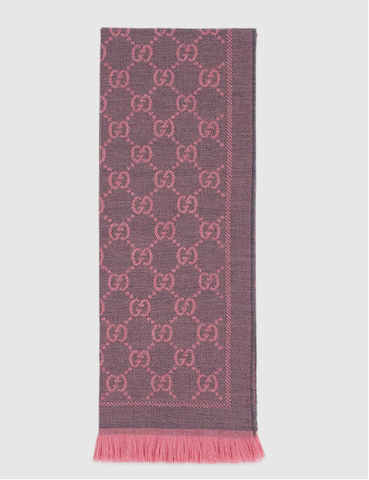 ШАРФ Gucci шерстяной GG graphite