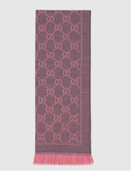 ШАРФ Gucci шерстяной GG graphite