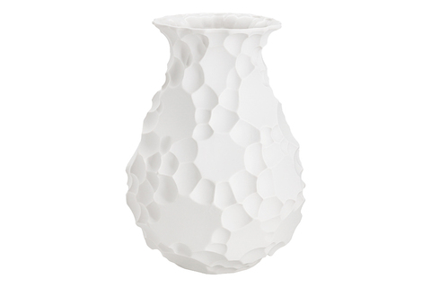 Ваза для цветов 30.5см Home & Style Текстура Bridgit белая