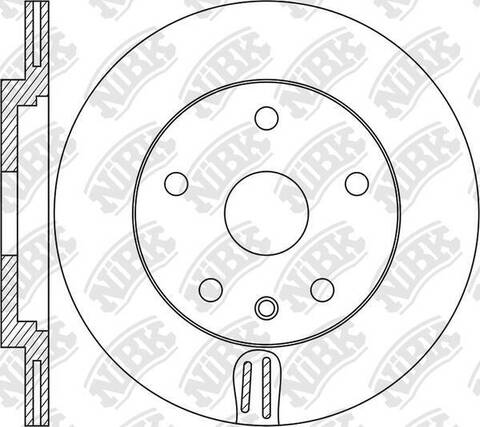 Диск тормозной NiBK RN1674 (2шт/упак.)