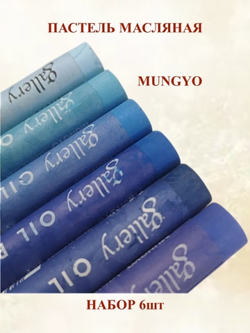 Пастель масляная мягкая профессиональная MUNGYO Gallery Набор №2 (6шт)