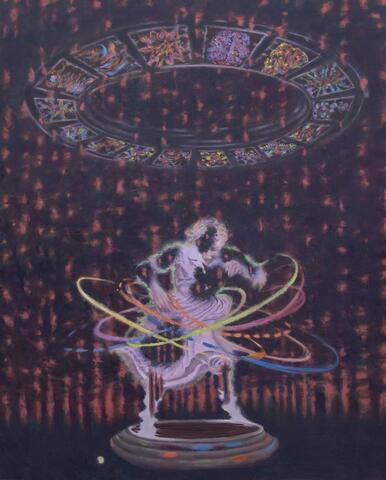 Pentaptych: The Golden Spinning Wheel No.3