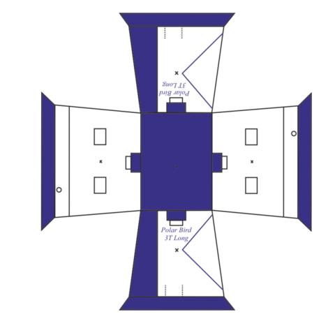 Палатка для зимней рыбалки Polar Bird 3T Long