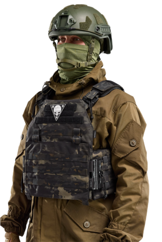 Бронежилет ВОЕВОДА 14/23 Варяг Черный мультикам