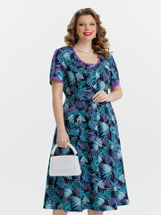 1351В Халат на пуговицах