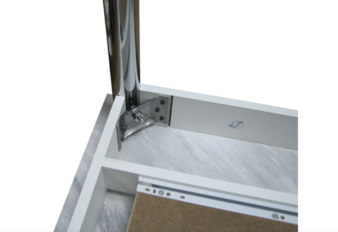 Стол кухонный раскладной (поворотно-раскладной 58*58 см. Цемент светлый ноги хром. Стол обеденный.