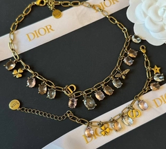 Колье c подвесками из цветных камней style by DIOR