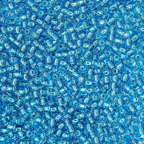 Японский бисер TOHO Round 11/0 (№23B), с внутренним серебрением, прозрачный