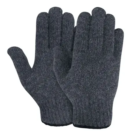 Перчатки п/ш двойной вязки (серые)