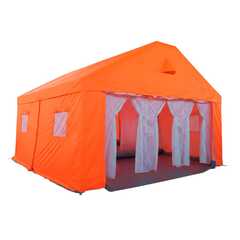 Модуль пневмокаркасный МЧС «Спецпункт» из ПВХ 25×10×4,5 м, пункт деактивации