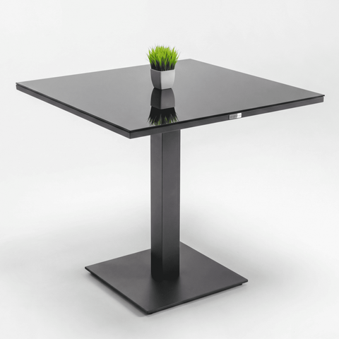 Стол обеденный Ideal Patio КАНА алюминий, стекло 80x80 см (1 ножка)