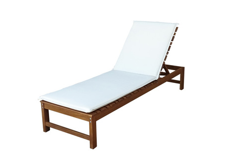 Шезлонг из акации Joygarden КАРО, Natural Teak, бежевый