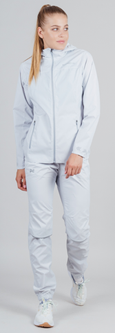 Беговой ветро и водозащитный костюм Nordski Rain Moon Grey женский