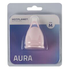 Розовая менструальная чаша Aura M - 