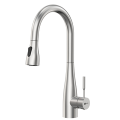 Lemark LM5084S Смеситель Lemark Expert LM5084S для кухни с вытяжным изливом, сталь фото
