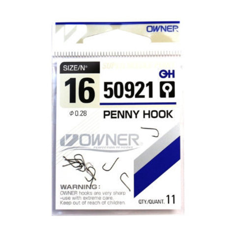 50921 № 16 Крючки OWNER Penny Hook-Bc/ продажа от 5 уп.