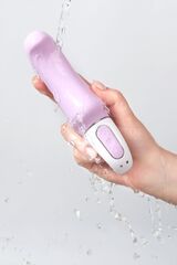 Сиреневый вибратор Satisfyer Vibes Charming Smile - 18,5 см. - 