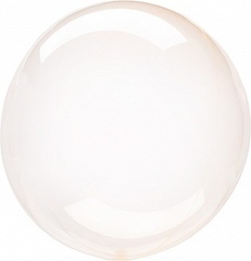 К Deco Bubble (Бабл), 18''/46 см, Кристалл, Оранжевый, 1 шт.