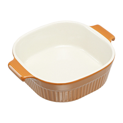 Блюдо для запекания soft ripples, 20х16,5 см, карамельное