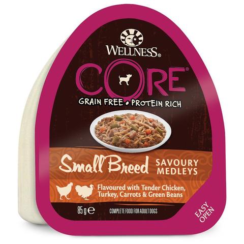 CORE SMALL BREED консервы для собак мелких пород (курица с индейкой, морковью и зеленой фасолью) 85г