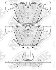 Колодки NiBK PN0228
